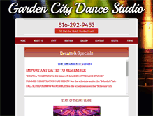 Tablet Screenshot of gardencitydancestudio.com